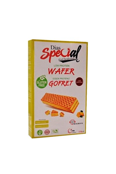 dias special Vegan Düşük Proteinli Limonlu Gofret