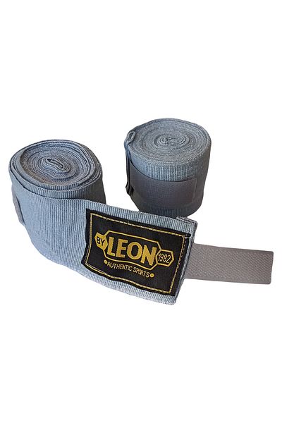 By Leon 1982 Leon Elastic Boxing, Kickboxing and Muay Thai Bandage 3.5 Meters Gray