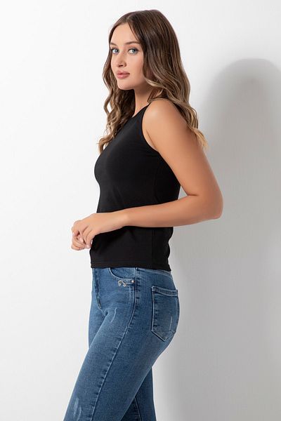 DONEX Halter Neck Body Μαύρο