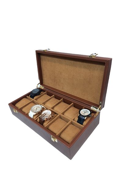 STAND MARKET Κιβώτιο ρολογιών 12 Pack Diplomat Series Tan