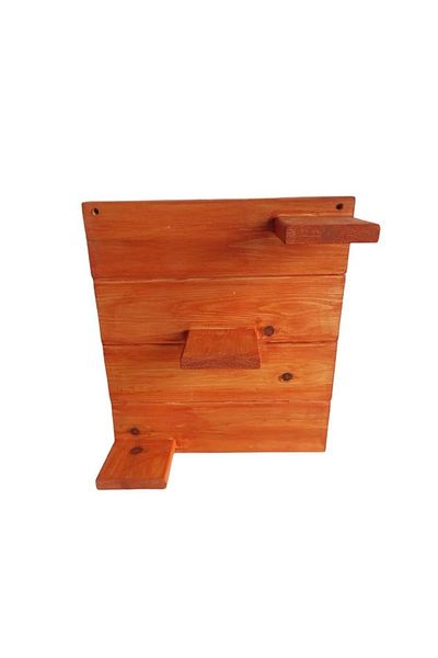 Bahat Wooden Wall Decoration Wall Planter Wall Shelf Ornament Flower Pot Without Flower