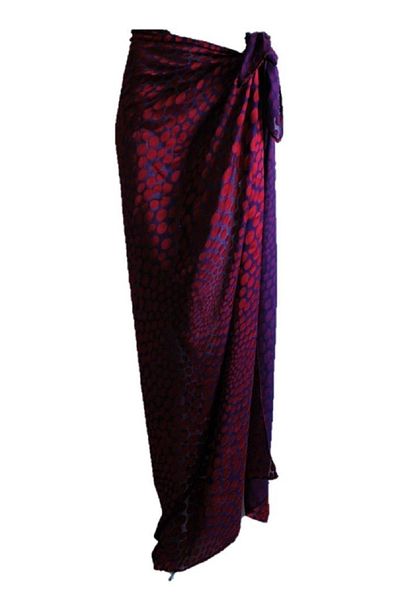 chacklin Chiffon Pareo/sarong/ Shawl/ (Thick Does Not Show) First And Last Summer Series Fan (120x150 Cm)