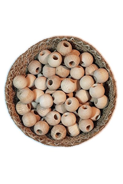 gunerkan Mărgele rotunde din lemn natural brut de 15 mm - 50 bucăți de design...