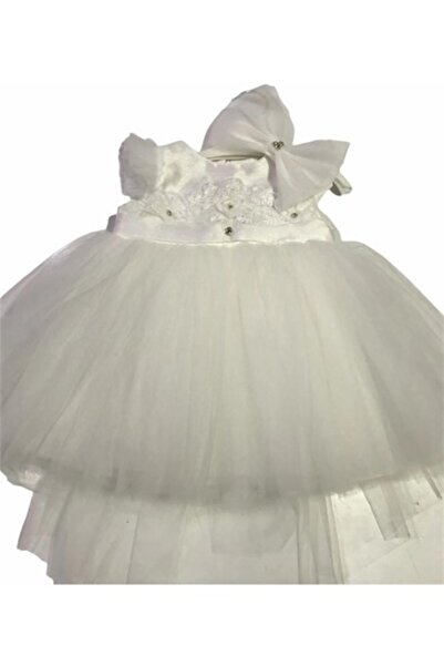 Bibaby Tütülü Bebek Elbise 76029 Ekru