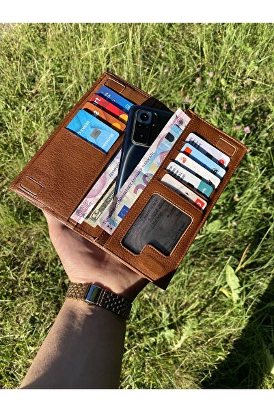ÖZTÜRK DERİ Genuine Leather Portfolio Wallet & Card Holder with Multiple Card...