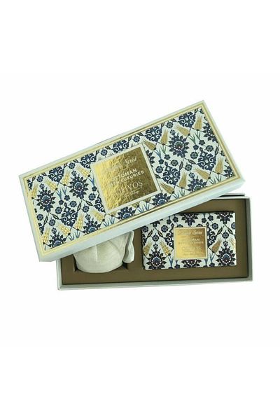 Olivos Ottoman Series Pattern 2 Olive Oil Soap + Granular Soap 250 Gr + 100 Gr