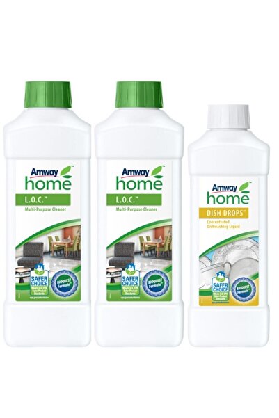 Amway Loc Çok Amaçlı Konsantre Yüzey Temizleyici 2 Adet ve Dish Drops Konsant...