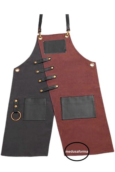 medusaforma مريلة مطبخ معلقة ماستر شيف مقهى مطعم الشيف النادل كوك تصفيف الشعر...