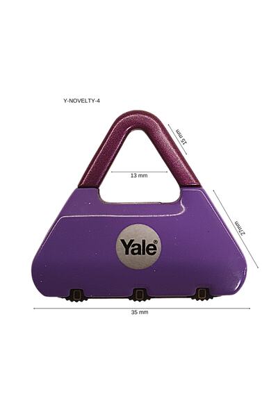 Yale kilit Yale Padlock Ynovelty1 تغليف نفطة مشفرة باللون الأرجواني