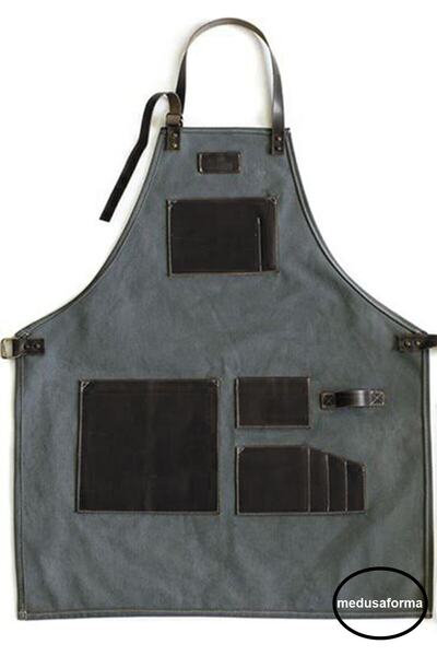 medusaforma مريلة مطبخ مع حزام ماستر شيف مقهى الشيف النادل كوك تصفيف الشعر ال...