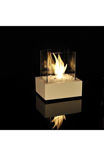 Missworble Starfire Mini Elegance Beyaz Masaüstü Bioethanol Şömine