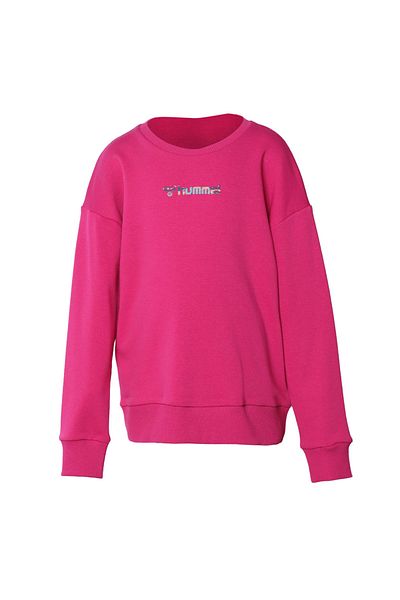 hummel Pink Crew Neck Women's Tracksuit - Hmlchansy Sweatshirt 921484 -2097