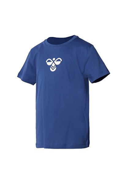hummel تيشيرت رجالي أزرق مطبوع911298-1010 تي شيرتات Hmlcamel