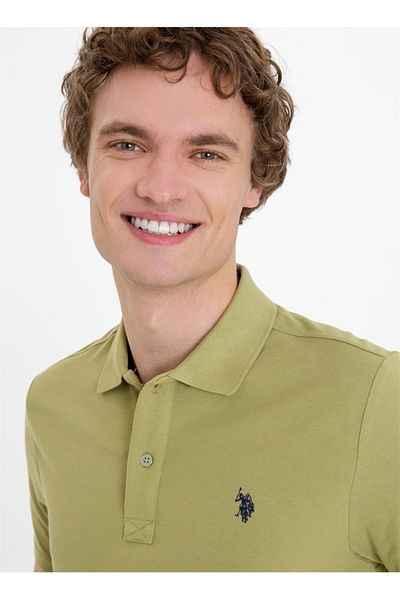 U.S. Polo Assn. Polo Neck Nil Slim Fit Pocketless Men's T-Shirt