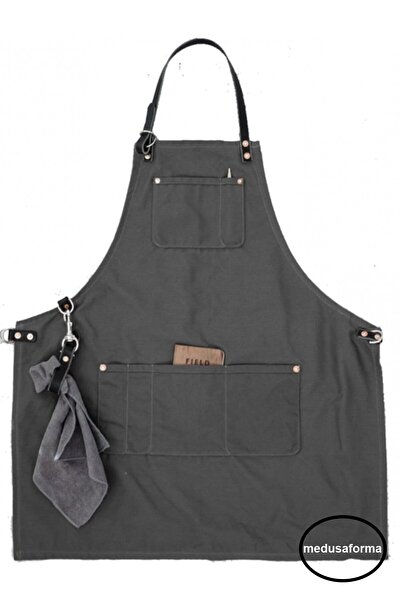 medusaforma Askılı Mutfak Önlüğü Master Chef Cafe Şef Garson Aşçı Kuaför Sana...
