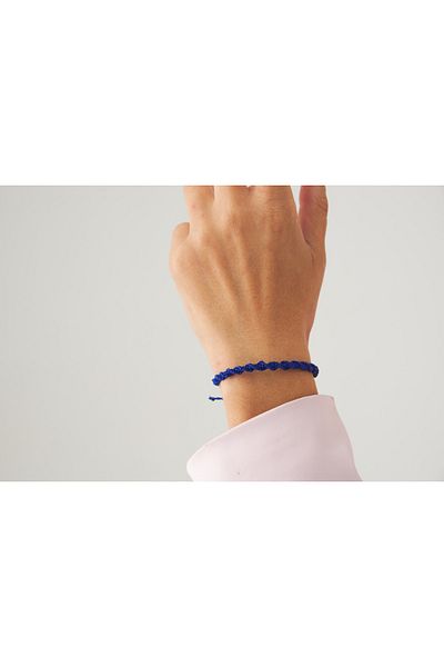 Eva Takı Navy Blue Twist Knitted Rope Best Friends Bracelet