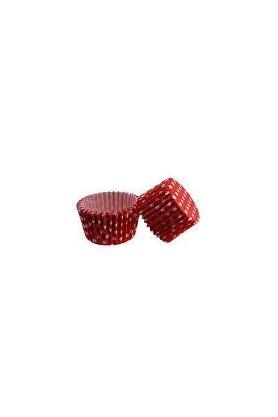 ELGALA Muffin Cupcake Cake Mold Capsule Special Pet Capsule 25 Pieces Red Color