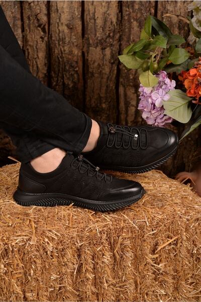 Pierre Cardin Siyah Nubuk Deri Casual Günlük Ayakkabı Sağlamlık Ve Şıklığı Bir Arada Sunan Model. Akıllı Bağcıklı