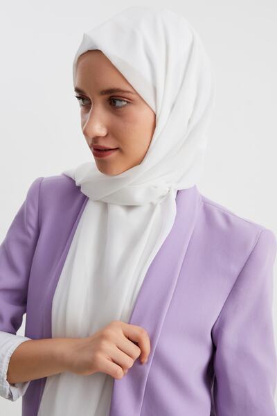 Butikgiz Hijab Hijab pentru damă, gata de fabricare, șal mătăsos din șifon multiplu - Confortabil, moale, foarte ușor