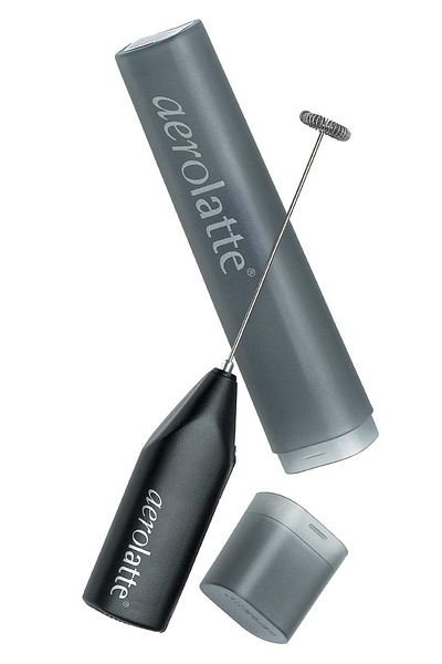 aerolatte Premium Coffee / Milk Frother with To-go Storage Case, Black