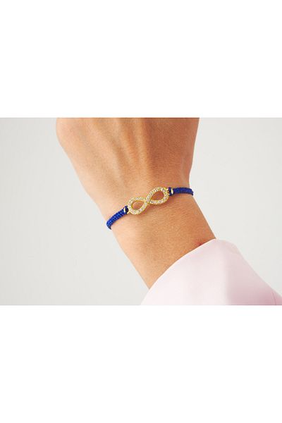 Eva Takı Navy Blue Infinity Braid Ip Best Friends Bracelet