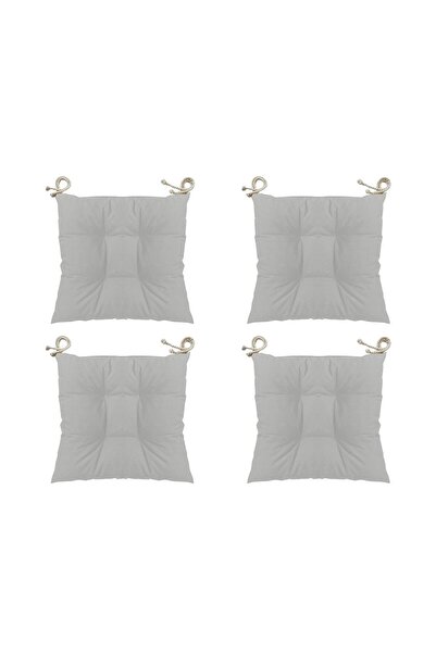 TEZKOTEKSTİL Pernă de scaun pătrată Pofidik, combinație gri, set de 4 bucăți,...