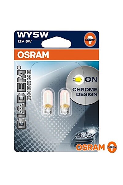 Osram Dıadem Chrome T10 Dipsiz Ampul Wy5w 12v 5w 2 Adet Ampul
