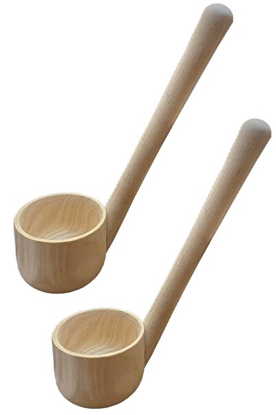 Genel Markalar 2 Adet Ahşap Şimşir Kepçe Doğal Ahşap Çorba Kepçesi Şimşir Kaşık Tahta Kaşık Kepçe 2 Adet