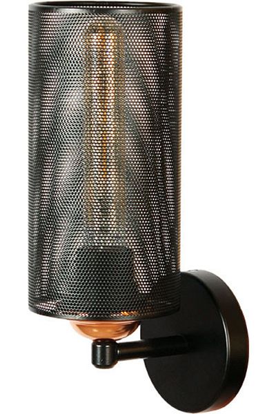 Bozyaka Aydınlatma Dw071 Black Metal Wall Sconce - Imported Cage, Decorative, Modern Interior