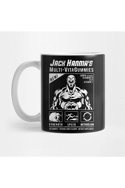 Pixxa Jack Hanma's Multi-vitagummies - Baki The Grappler Mug