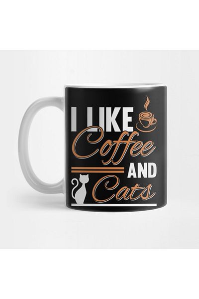 Pixxa I Love Coffee And Cats Mug Cup