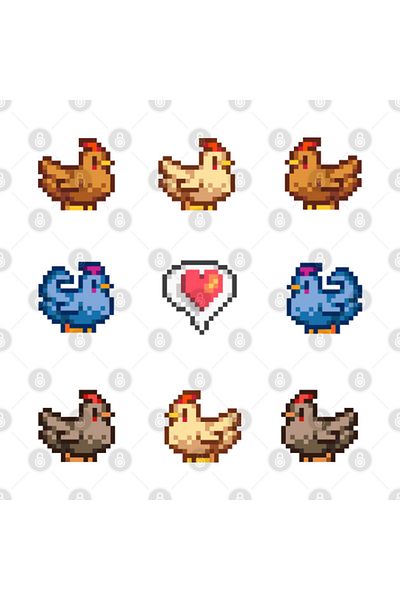 Pixxa Stardew Valley Chickens Mug Cup