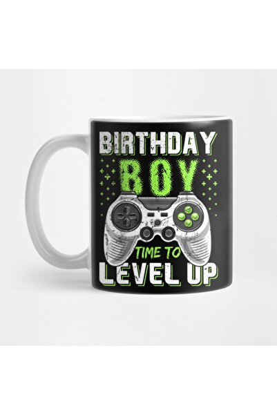 Pixxa Gamer Doğum Günü Hediyesi - Time To Level Up Kupa Bardak