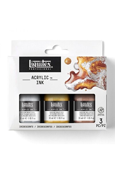 Liquitex : Professional Akrilik Mürekkep Seti : 3 Renk X 30 Ml Iridescent