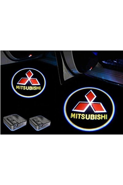 Oto Çizgi Mıtsubıshı Pilli Kapı Altı Led Hayalet Logo Mesafe Sensörlü 2 Adet