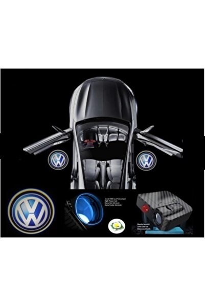 Oto Çizgi Volkswagen Mesafe Sensörlü Araçlar Için Pilli Kapı Altı Logo 2 Adet