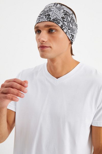 Butikgiz Men's Cotton Combed Cotton, Non-Slip, Ultra Light, Sports Wide Hair Band Bandana Buff