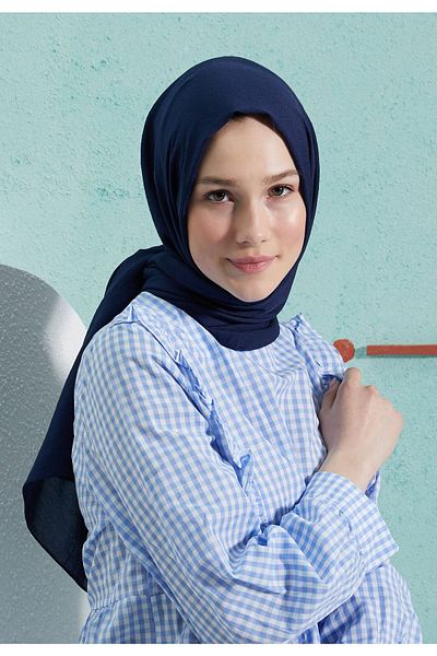 BURDEN IPEK Daria Aerobin Jazz Shawl Navy Blue