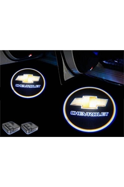 Oto Çizgi Chevrolet Pilli Yapıştırmalı Kapı Altı Led Hayalet Logo Mesafe Se