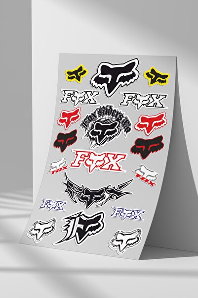 Sticker Market Set de autocolante Fox, set de autocolante de dimensiune A4 pe...