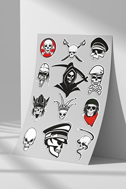 Sticker Market Kuru Kafa Sticker Seti, Düz Yüzeyler Için A4 Boyutu Çıkartma E...