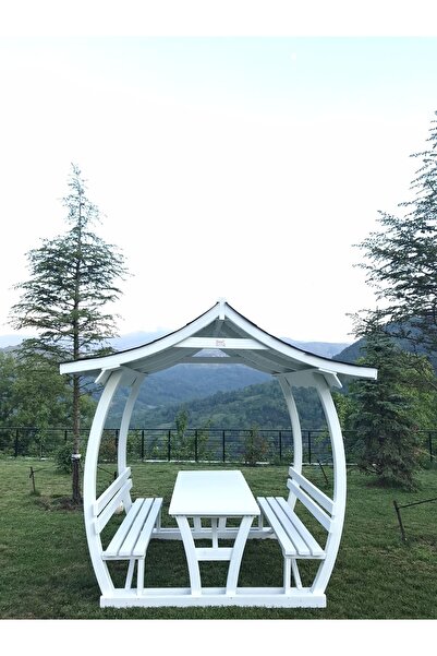 Korun Ahşap Japon Çatılı Piknik Masası