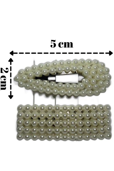 ELGALA Buckle Pearl Stone Snap Buckle 2 Pieces