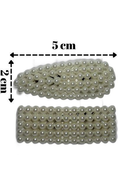ELGALA Buckle Pearl Stone Snap Buckle 2 Pieces