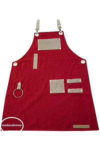 medusaforma Hanging Kitchen Apron Master Chef Cafe Restaurant Chef Waiter Coo...