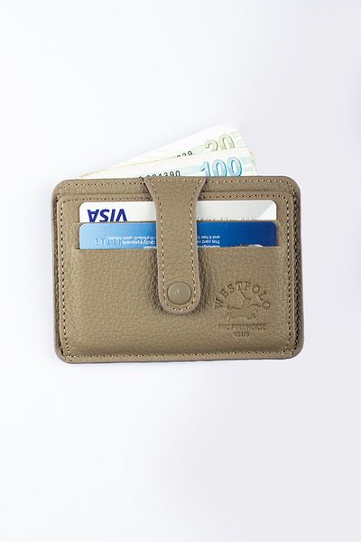 Fiyaka WP-115 Портфейл от естествена кожа за карти Mink