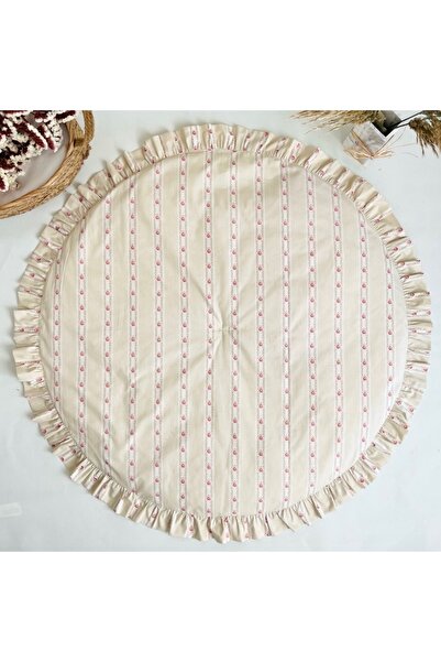 Be&Be Store Organik Pamuk Elyaf Dolgulu Şık Fırfırlı Oyun Matı