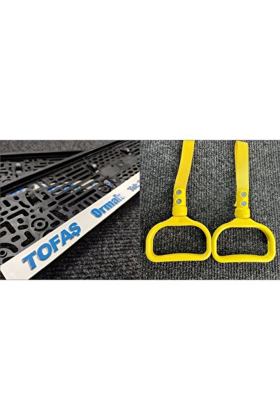 HFGARAJ Tofaş Opar Plakalık Takımı & Sarı Tutamaç Elçek 2 Adet