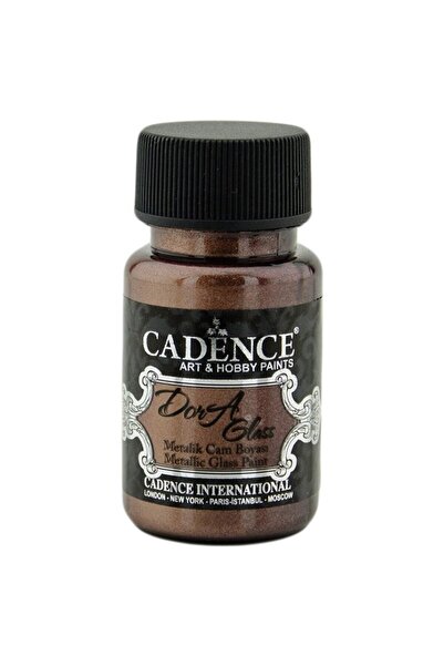 Cadence Dora Glass Metalik Cam Ve Porselen Boyası 50ml 3168 Kestane
