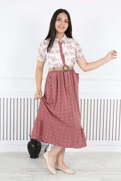İ&K ŞIMARIK Waiter Belted Dress